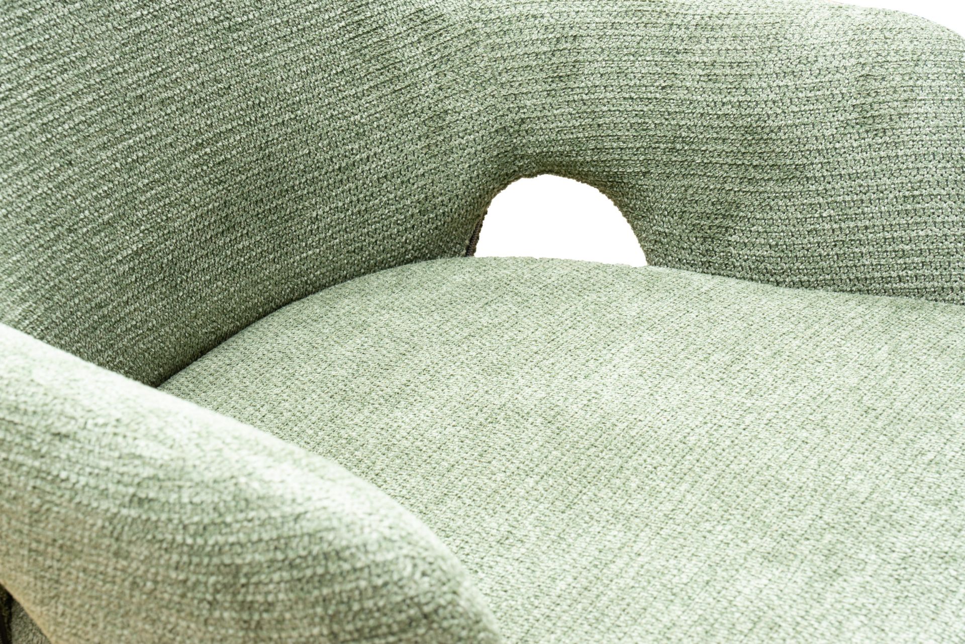 Esszimmerstuhl Merlin Drehstuhl Webstoff Grün Polsterstuhl Armlehnstuhl Sessel