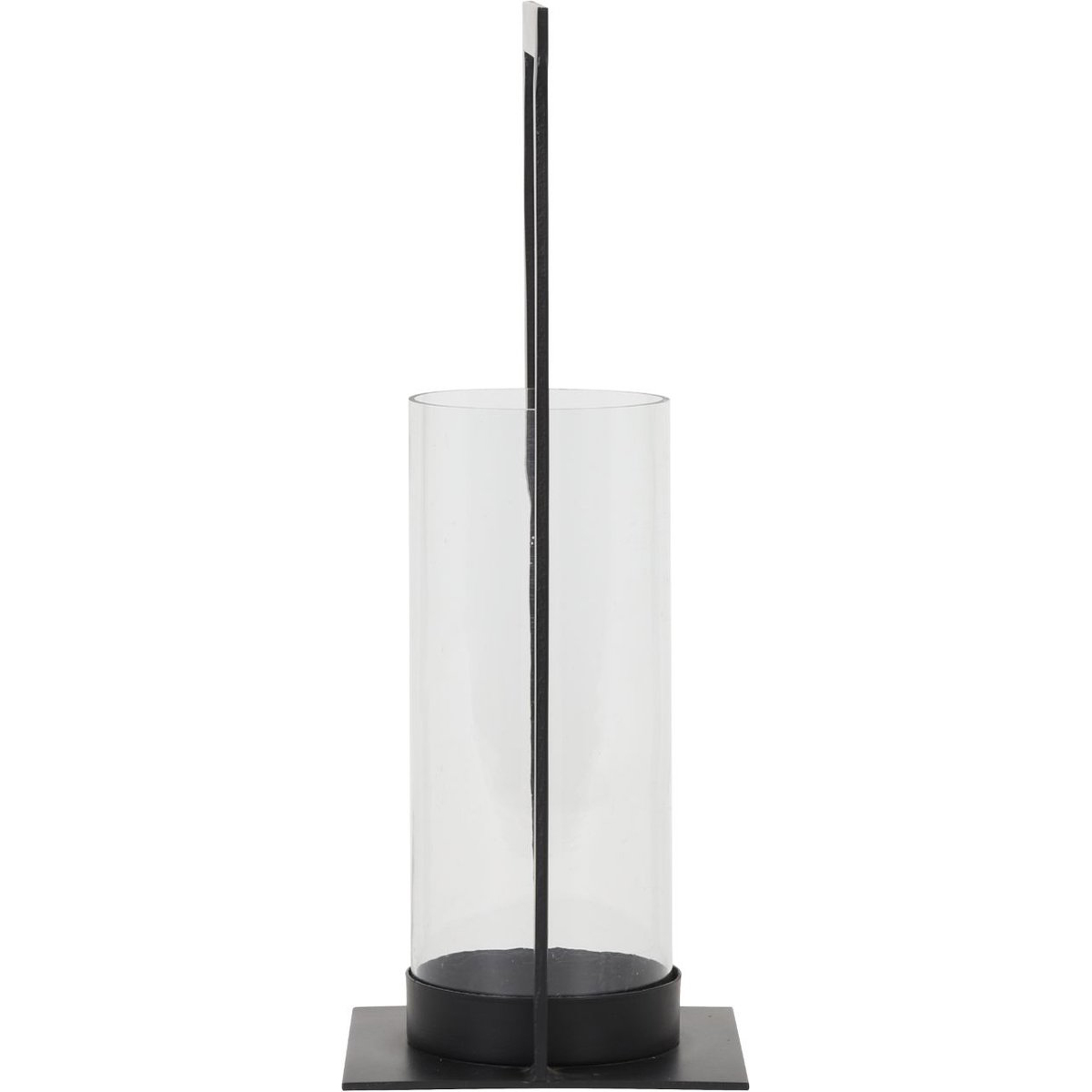 Laterne Windlicht mit Henkel JELCO von Light & Living Kerzenhalter 15x40 cm Schwarz/Glas