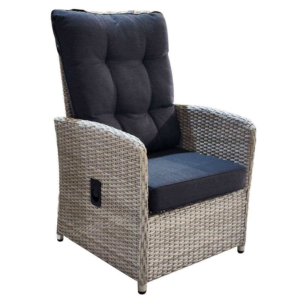 Lounge Set 4-tlg. Bilbao Garten Sitzgruppe mit Tisch Loungegarnitur Grau Lounge Set 4-tlg. Bilbao Garten Sitzgruppe mit Tisch Loungegarnitur Grau