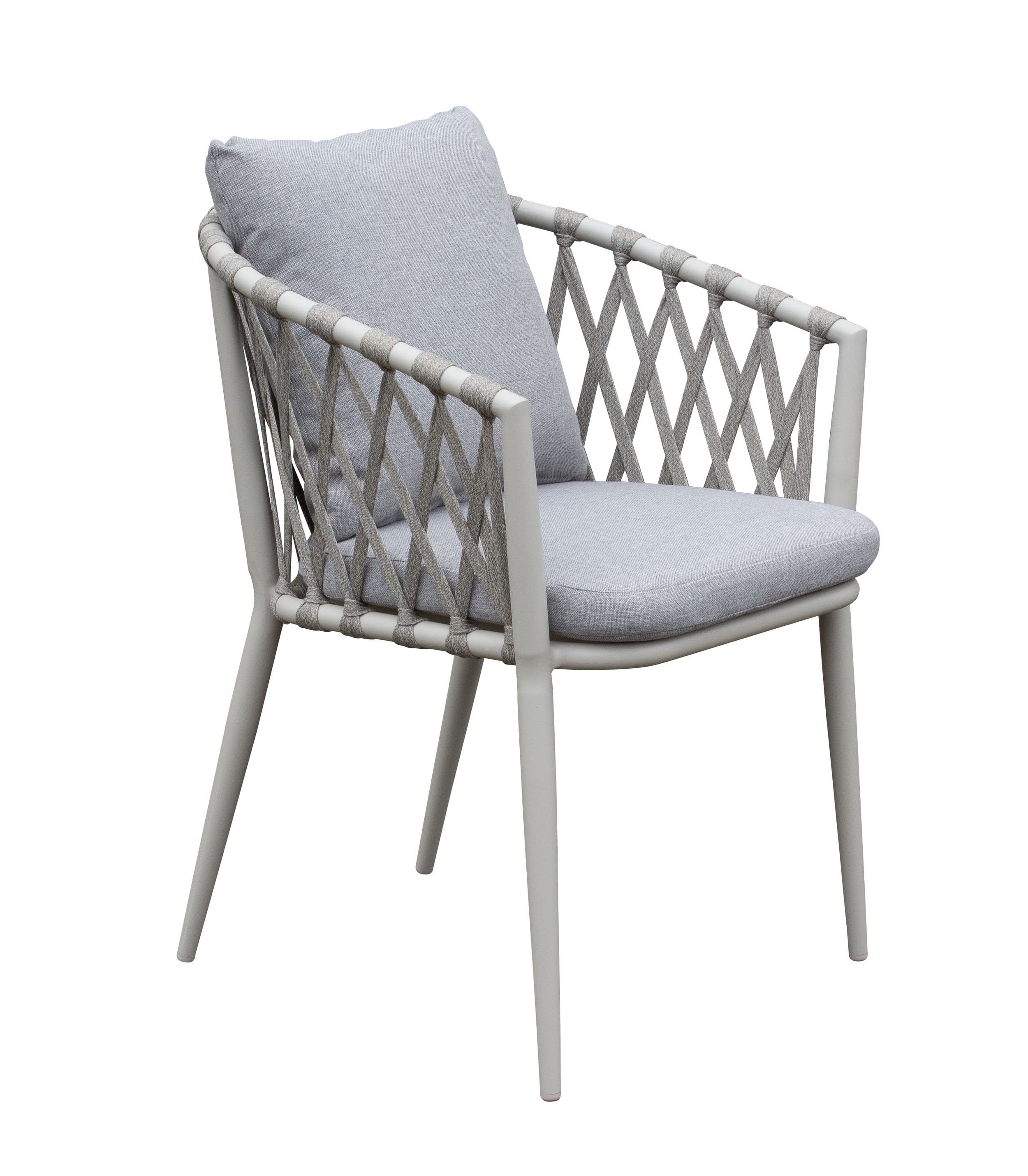 Stapelstuhl Gartenstuhl Armlehnenstuhl Vienna Rope taupe-taupe