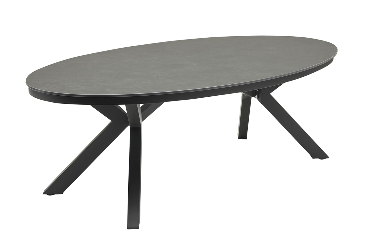 Gartentisch Malte Esstisch Terrassentisch 220x120x69cm Aluminium/sintered stone Anthrazit