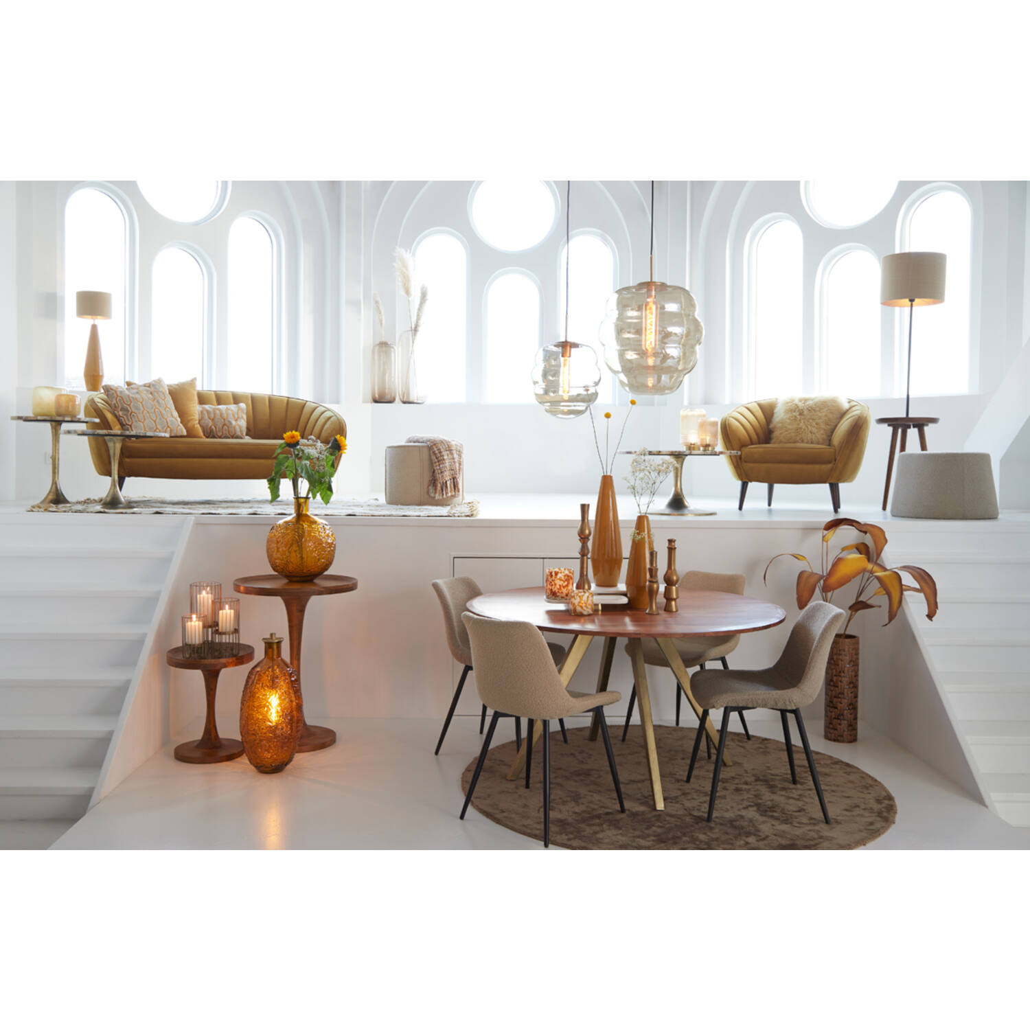 Beistelltisch JOEKON von Light & Living Ø40x47 cm Holz Öl Braun