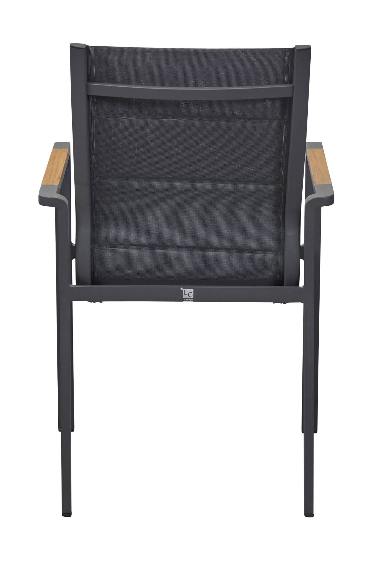 Stapelstuhl New Jersey Gartenstuhl Teakholz-Textilen anthrazit Stapelstuhl New Jersey Gartenstuhl Teakholz-Textilen anthrazit