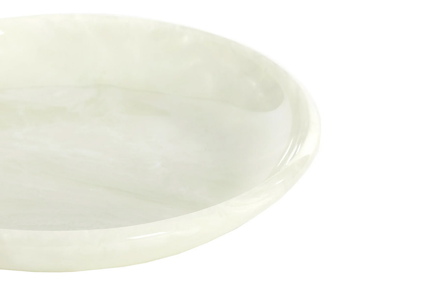 Dekoschale Schale BELAWAN von Light & Living Ø44x4 cm Kunststoff Creme