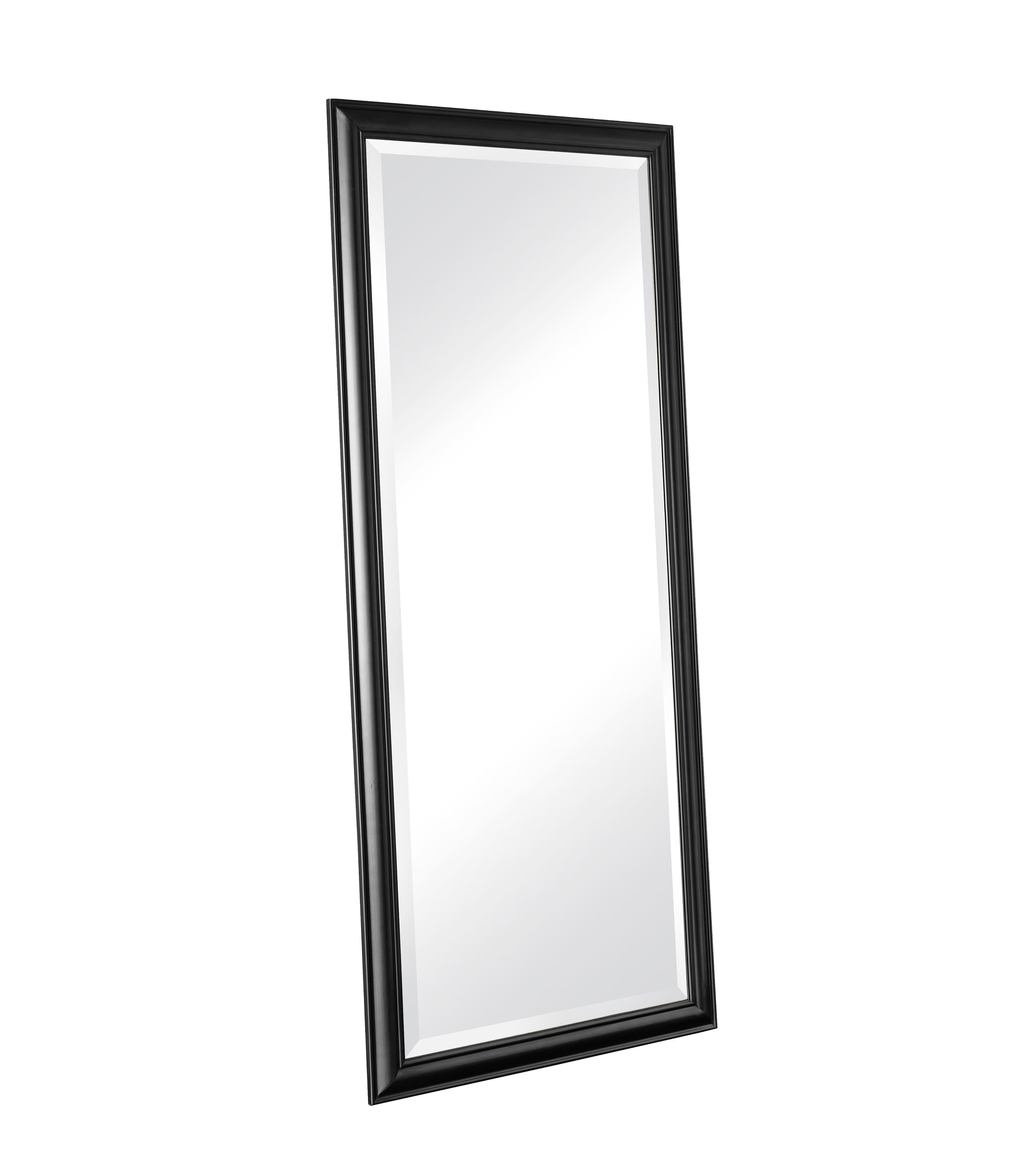 Wandspiegel Schlicht Schwarz 180x80 cm XL Spiegel Landhaus-Stil Ganzkörperspiegel