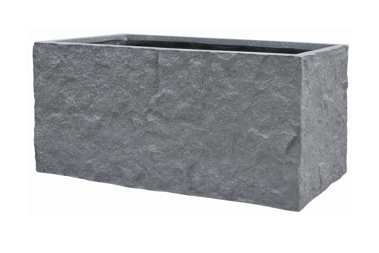 Pflanzgefäß The Rock Pflanzkasten Blumenkasten 33x83x38 cm Grau-Gepunktet