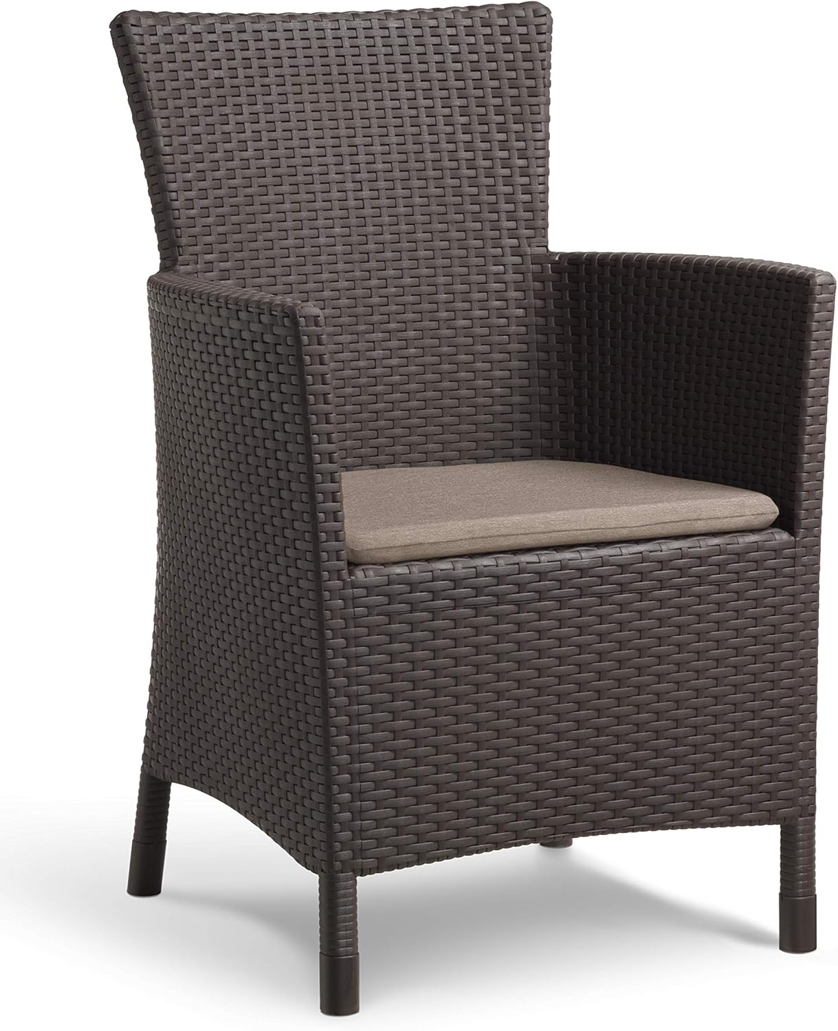 Gartenstuhl Keter Allibert Iowa 62x60x89 cm braun inkl Kissen Gartenstuhl Keter Allibert Iowa 62x60x89 cm braun inkl Kissen