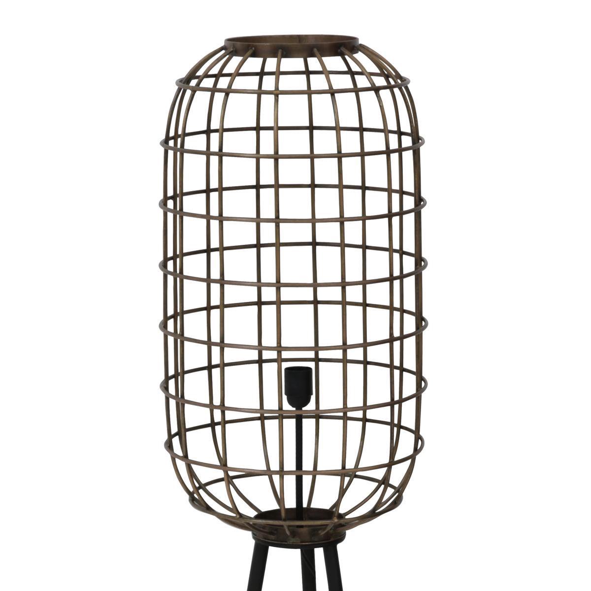 Stehleuchte Stehlampe Dreifuß TOAH von Light & Living Ø36,5x151 cm Antik Bronze-Schwarz