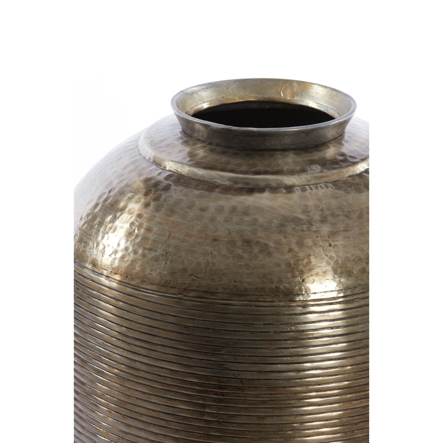 Vase LISBOA Light & Living Bodenvase Metallvase Ø45x60 cm Antik Gold