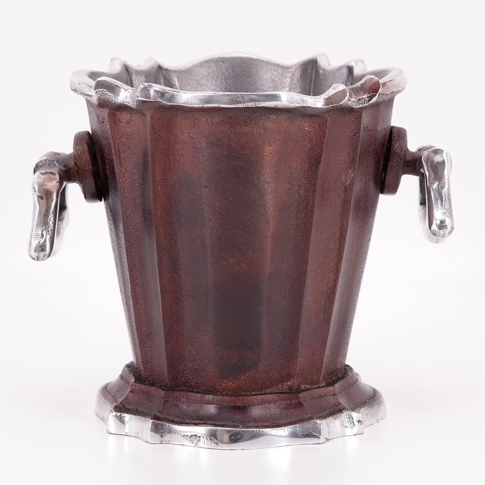 Weinkühler Sektkühler von PTMD Flaschenkühler mit Henkel Aluminiumguss Weinkühler Sektkühler von PTMD Flaschenkühler mit Henkel Aluminiumguss