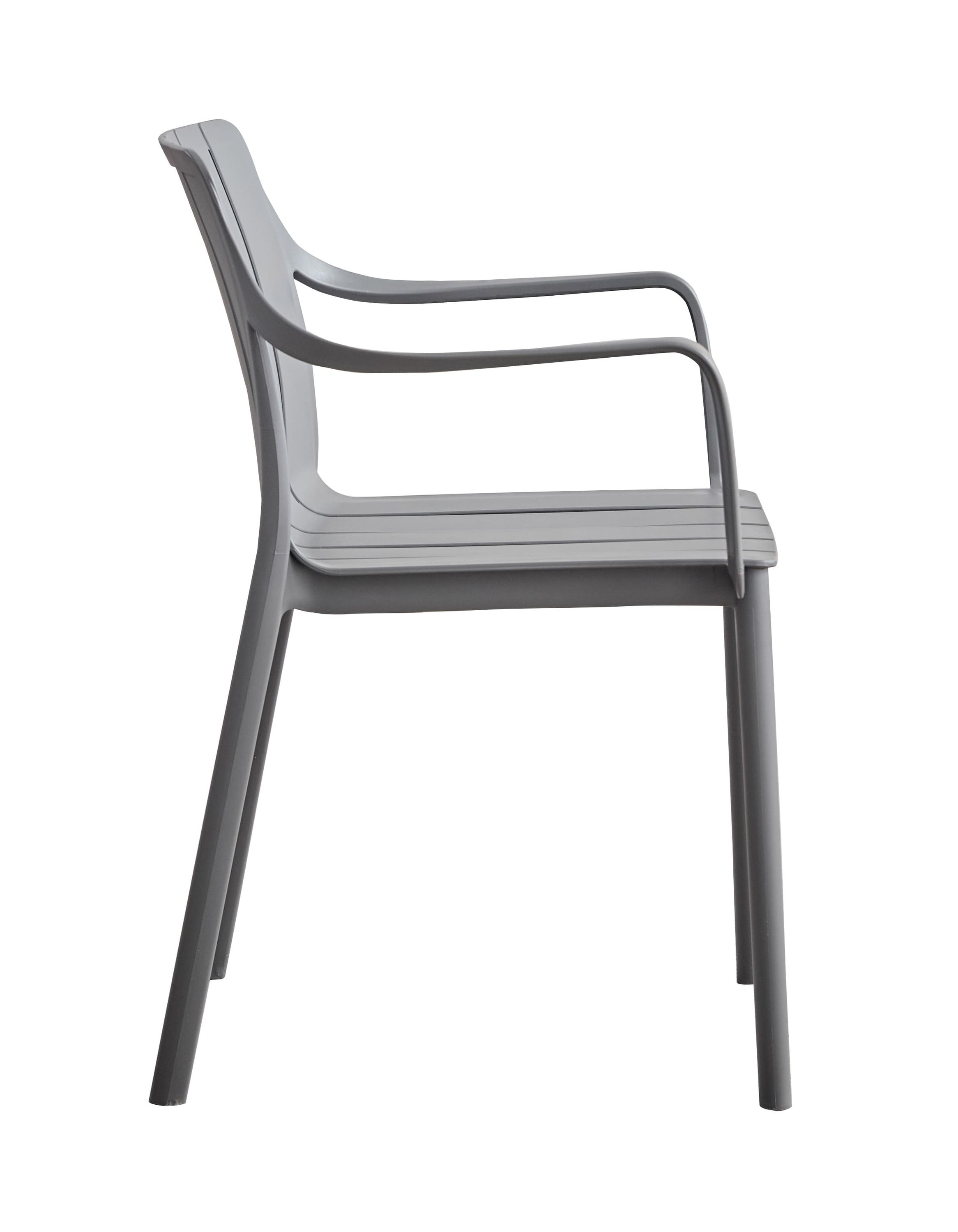 Stapelstuhl Ecuador Gartenstuhl Bistrostuhl Kunststoffstuhl Anthrazit