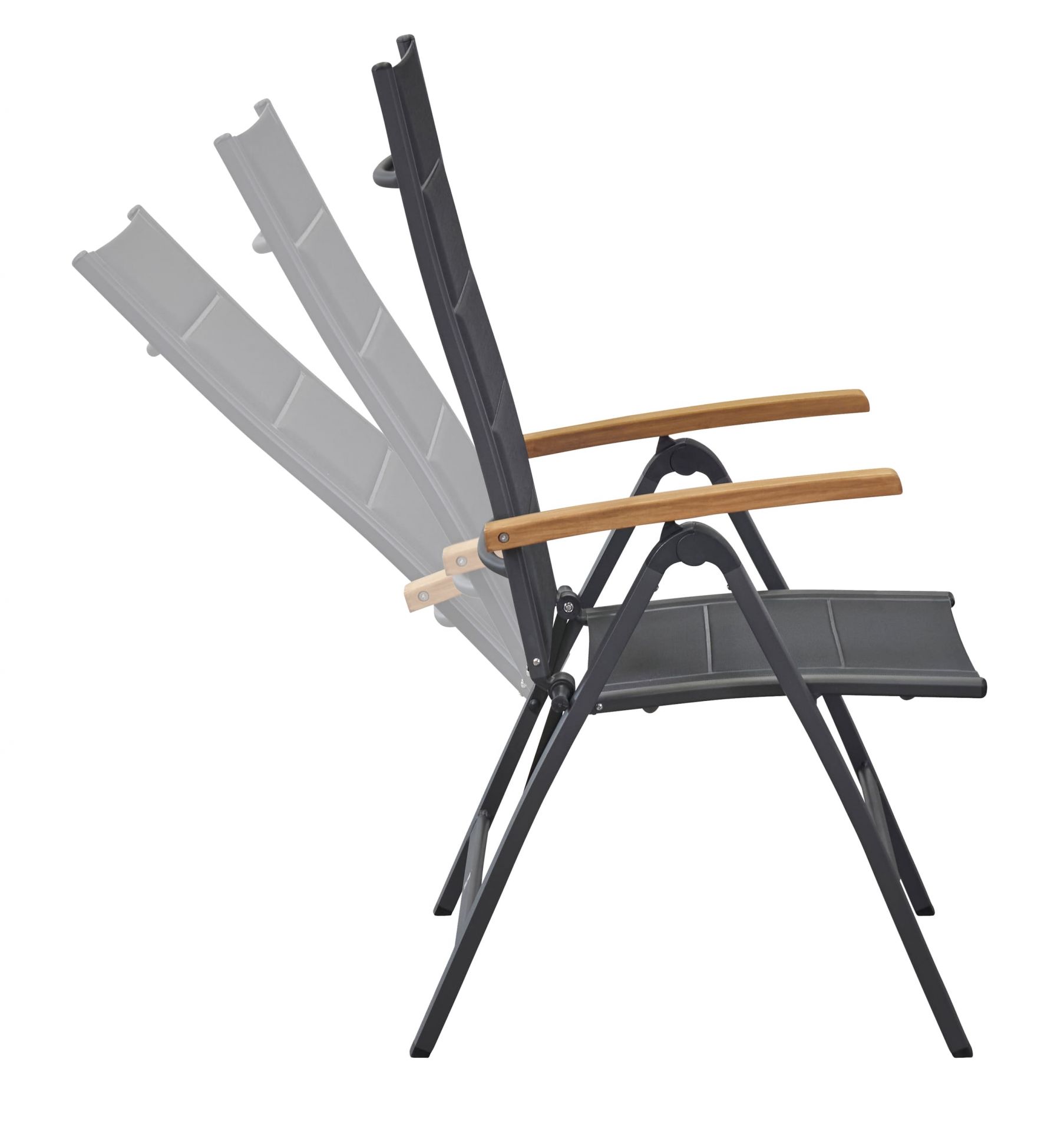 Klappstuhl New Jersey Klappsessel Teakholz Gartenstuhl anthrazit Klappstuhl New Jersey Klappsessel Teakholz Gartenstuhl anthrazit