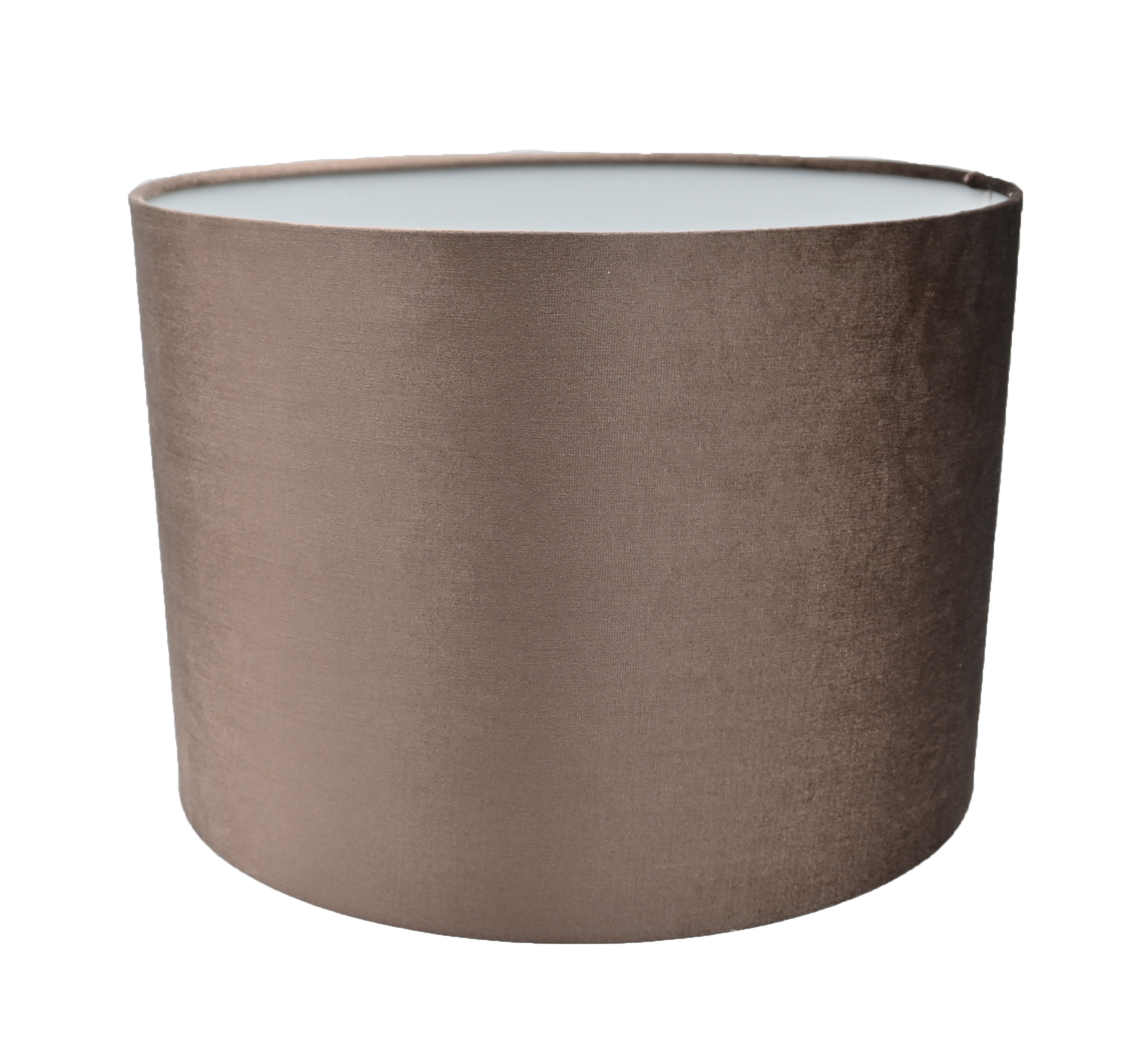 Lampenschirm Zylinder für Steh-und Hängeleuchten Samt Braun