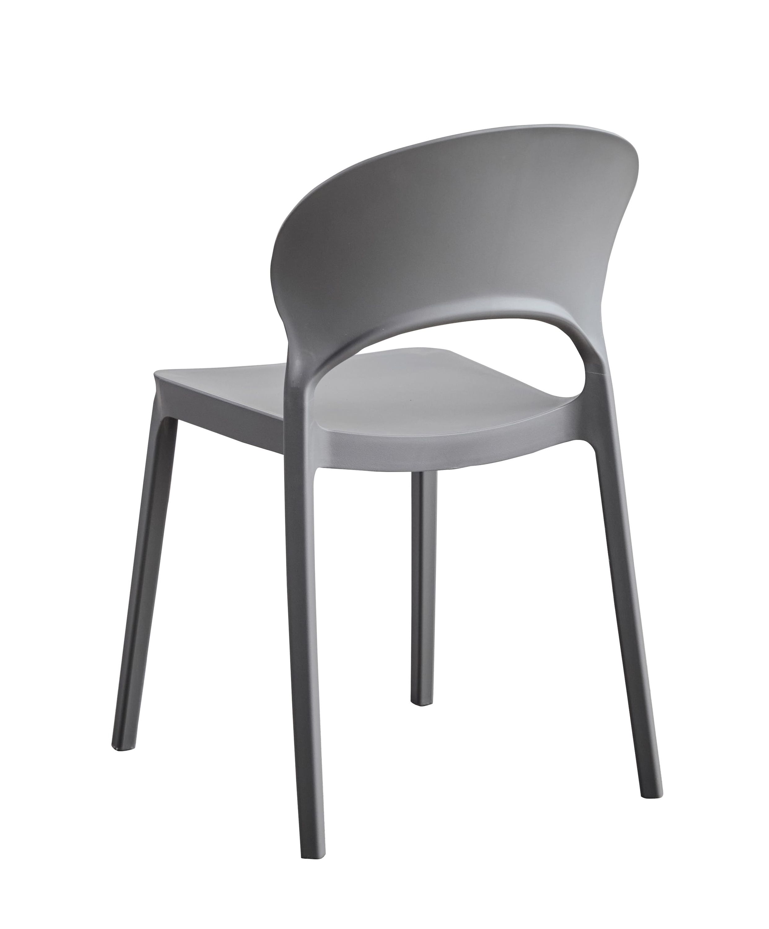 Stapelstuhl Quito Gartenstuhl Bistrostuhl Kunststoffstuhl Anthrazit