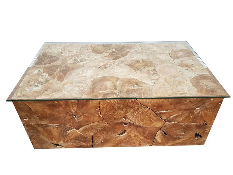 Couchtisch Tisch Root Teak 100 cm