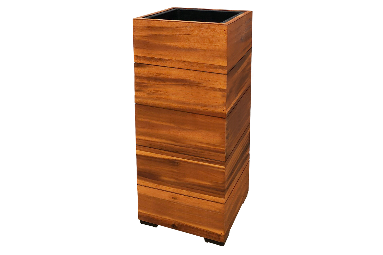 Pflanzgefäß Colorado 1 Pflanzkasten Blumenkasten Akazienholz 28x62 cm mit Einsatz Pflanzgefäß Colorado 1 Pflanzkasten Blumenkasten Akazienholz 28x62 cm mit Einsatz