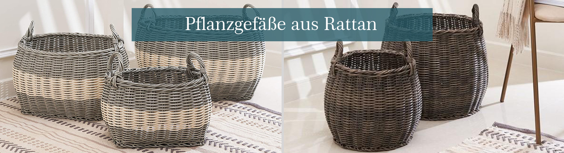 Pflanzkasten-Rattan