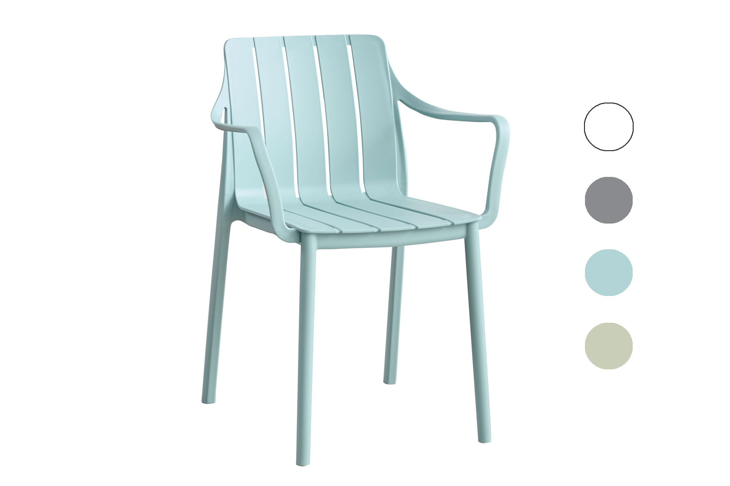 Stapelstuhl Ecuador Gartenstuhl Bistrostuhl Kunststoffstuhl Blau