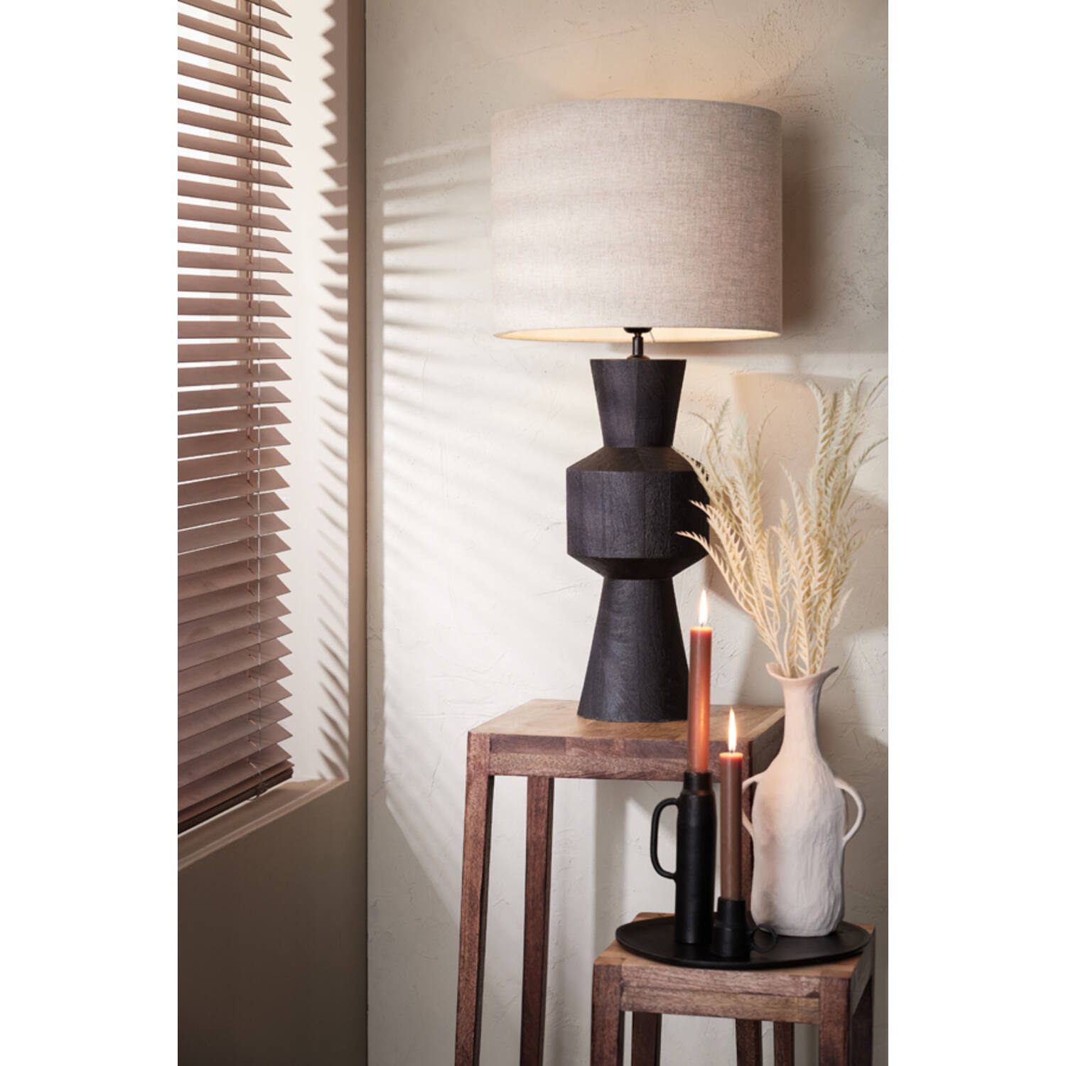 Tischleuchte Lampenfuß GREGOR von Light & Living Ø20x60 cm Lampe matt schwarz