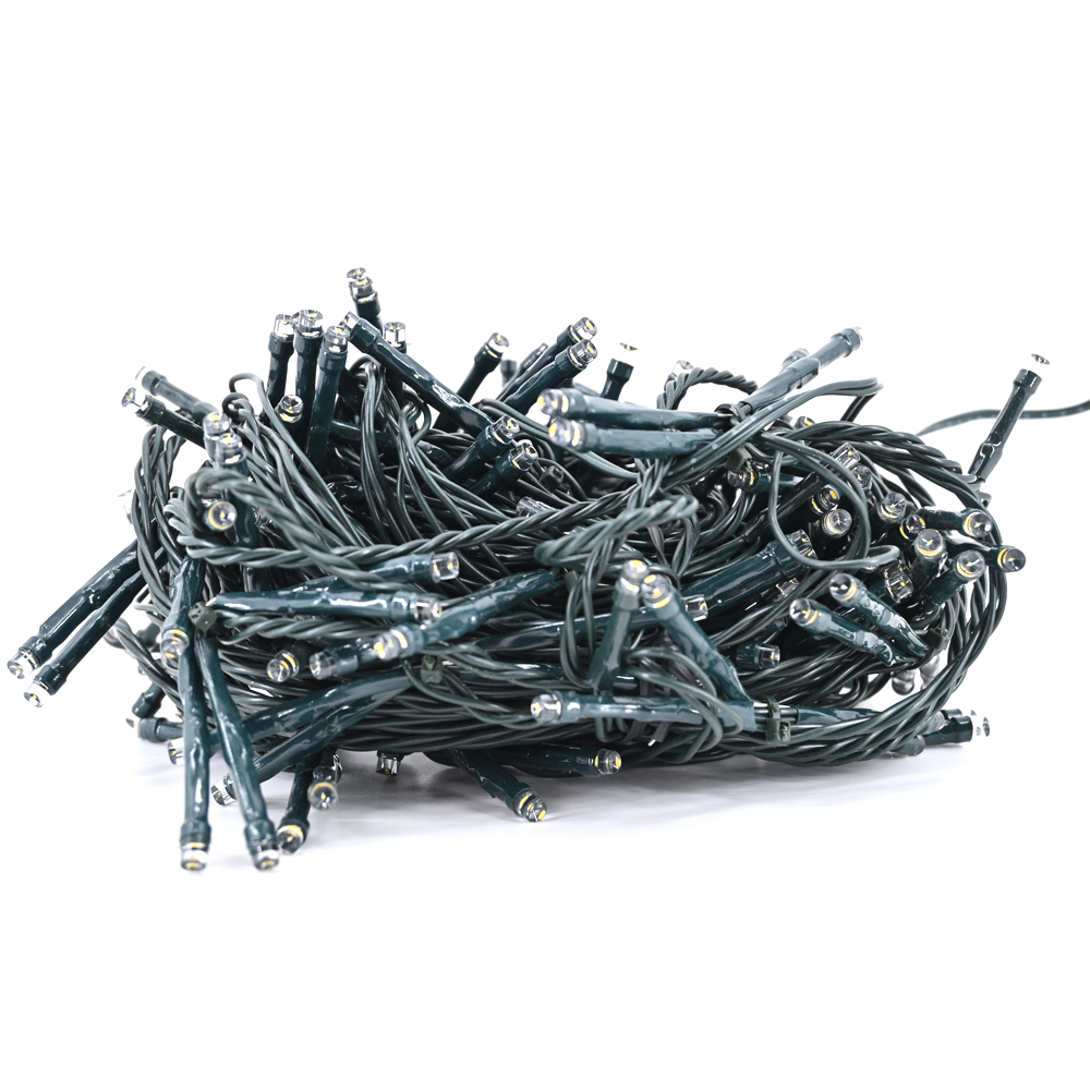 Lichterkette Weihnachtsbeleuchtung 204 LED-Leuchten warmweiß 16 m