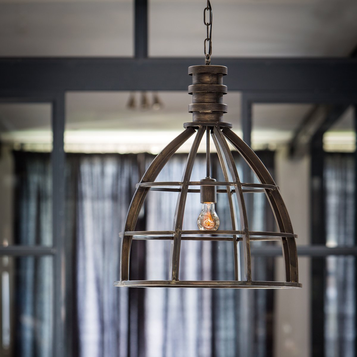 Deckenleuchte Hängeleuchte RUDO von Light & Living Lampe Ø53x63,5 cm Schwarz Deckenleuchte Hängeleuchte RUDO von Light & Living Lampe Ø53x63,5 cm Schwarz