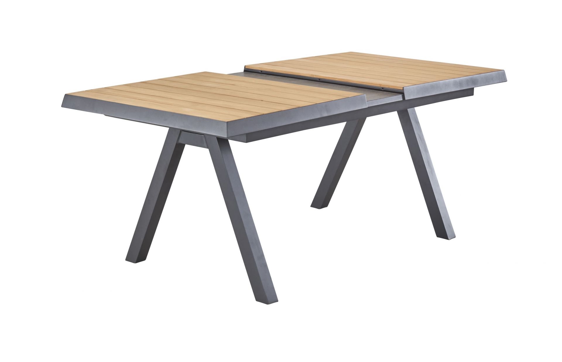 Gartentisch Texas Ausziehtisch mit Synchronauszug Teakholz 160/210x100cm