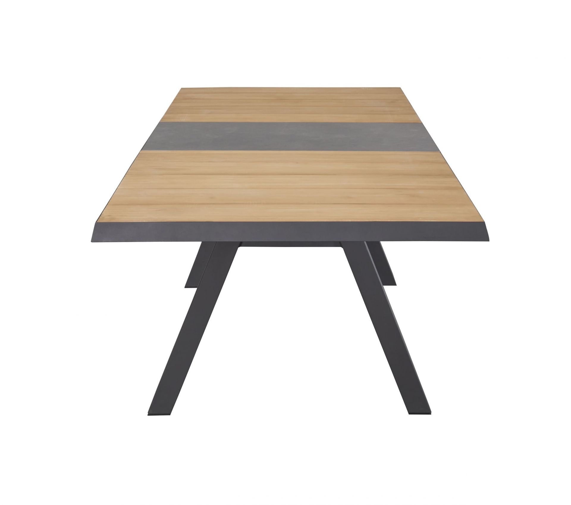 Gartentisch Texas Ausziehtisch mit Synchronauszug Teakholz 200/260x100cm