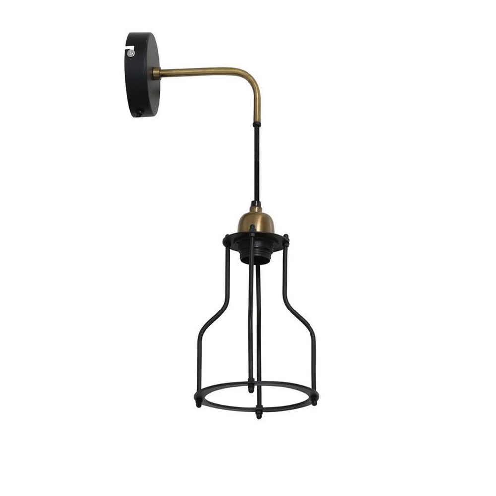 Wandleuchte von Light & Living Marcia 23x15x48 Lampe schwarz/Bronze Wandleuchte von Light & Living Marcia 23x15x48 Lampe schwarz/Bronze