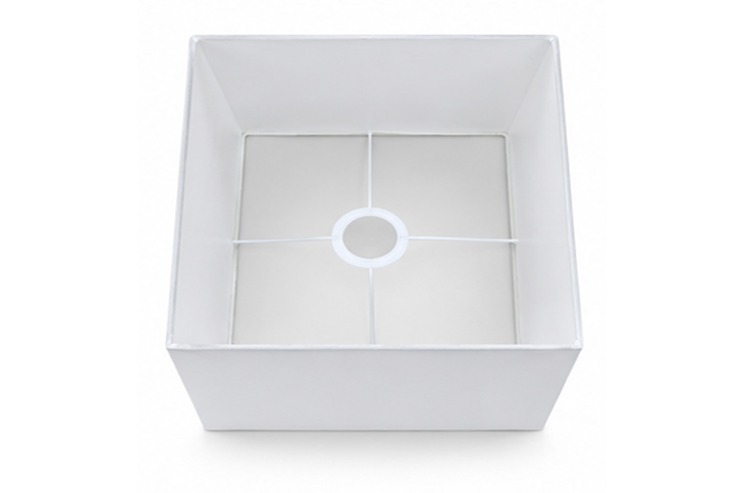 Lampenschirm Zylinder SQUARELOW von Light & Living Weiß 25x25x22 cm
