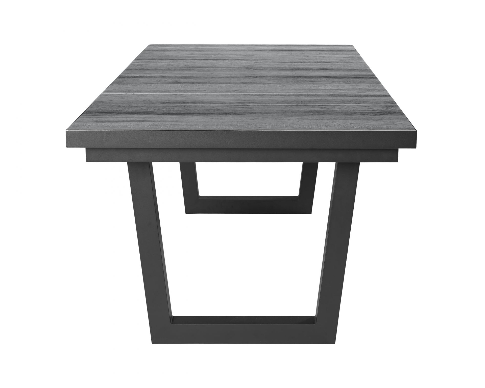 Dining Set I Sitzgruppe Gartenset Nizza Ausziehtisch + 8 Positionsstühle grau