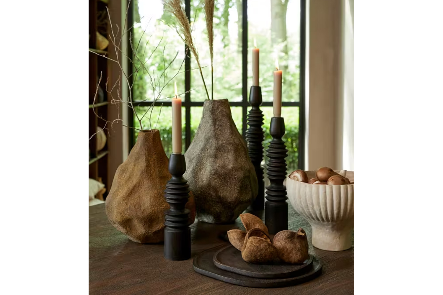 Dekovase Vase MARZOKU von Light & Living Blumenvase 25x27,5x33,5 cm Antik Braun
