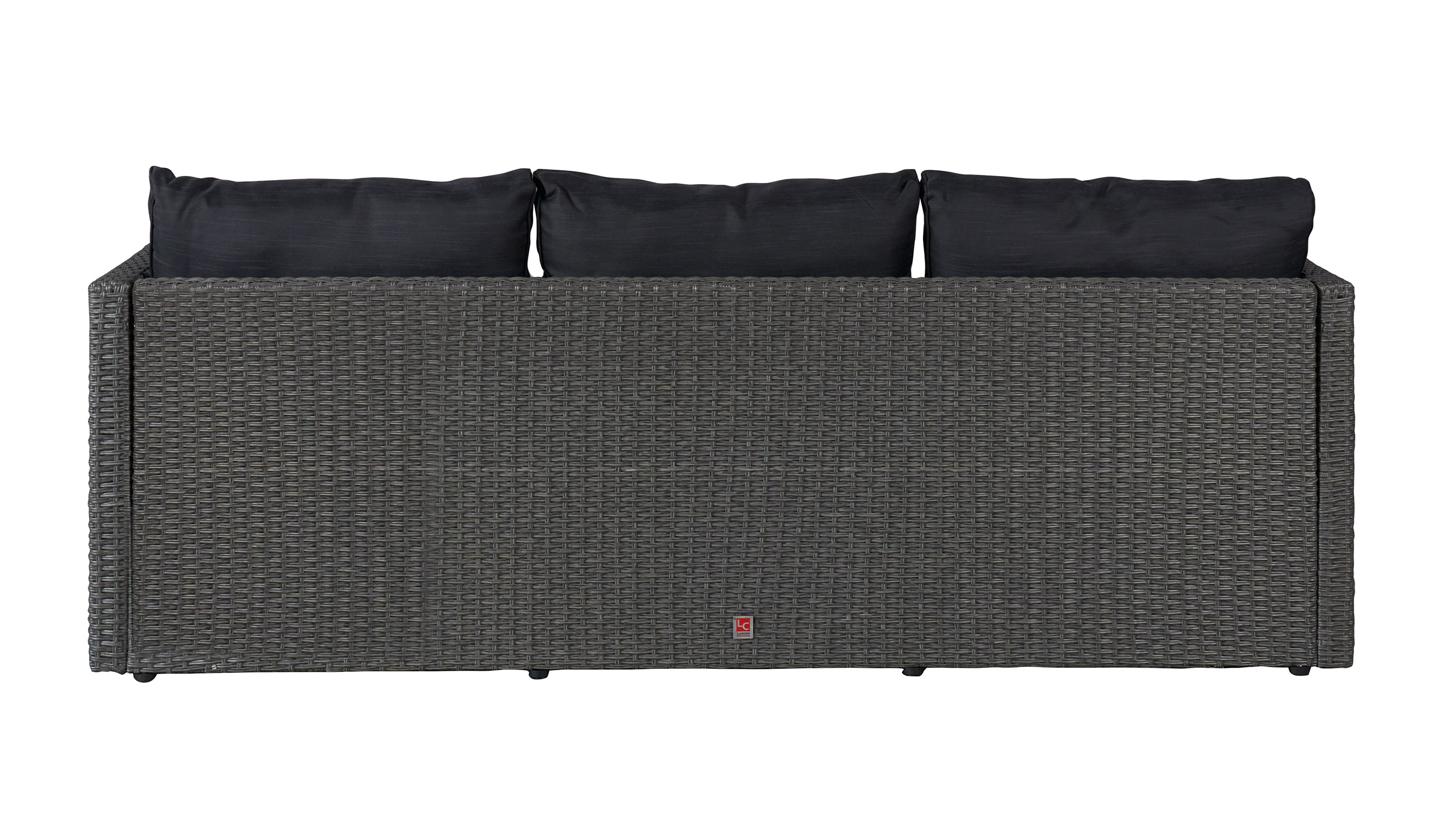 Gartenlounge Ecksofa Balkonset Manila Gartenset mit Tisch + Hocker grau-mix Gartenlounge Ecksofa Balkonset Manila Gartenset mit Tisch + Hocker grau-mix