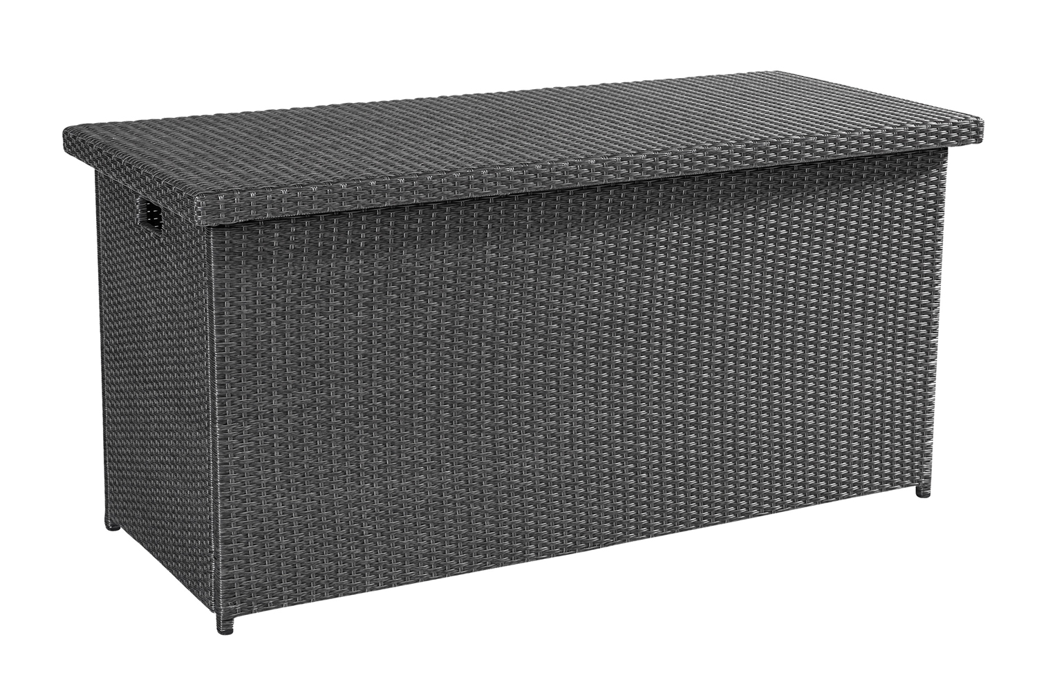 Aufbewahrungsbox Kansas Kissenbox Gartentruhe 152x68 cm Grau-Mix