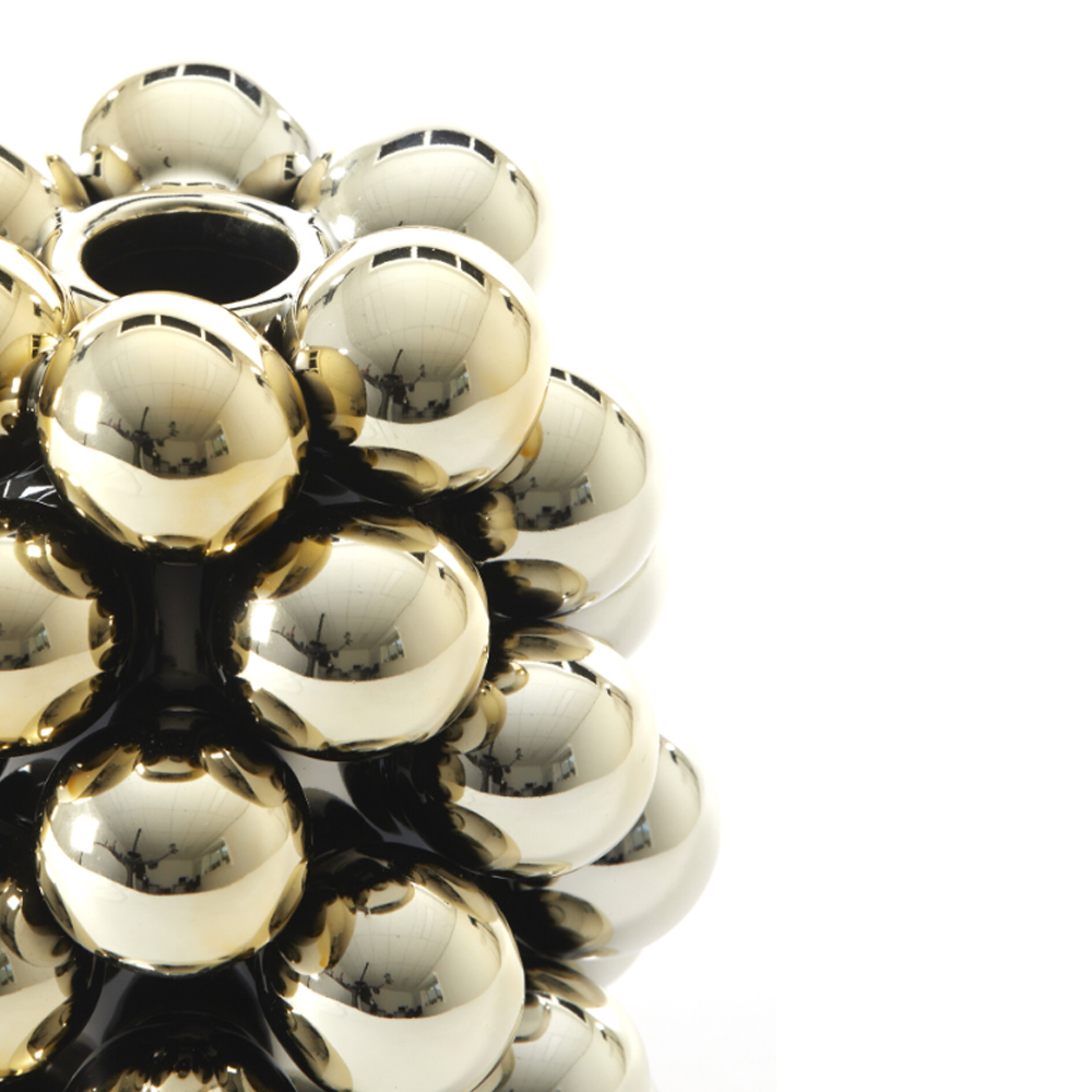 Dekovase Vase BIYANG von Light & Living Blumenvase Ø14x17,5 cm Keramik Gold Dekovase Vase BIYANG von Light & Living Blumenvase Ø14x17,5 cm Keramik Gold