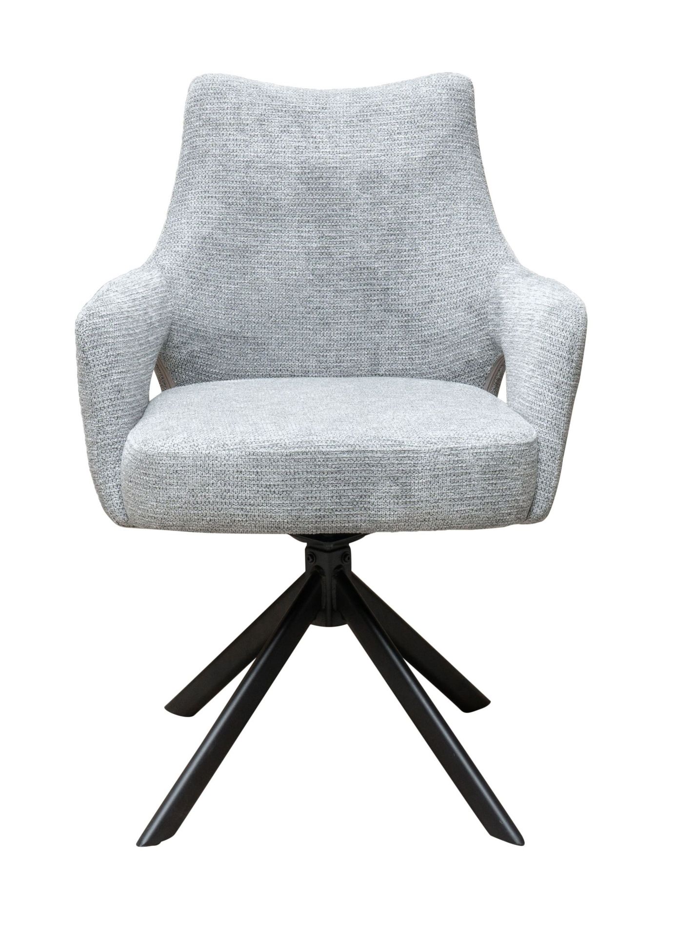 Esszimmerstuhl Merlin Drehstuhl Webstoff Grau Polsterstuhl Armlehnstuhl Sessel Esszimmerstuhl Merlin Drehstuhl Webstoff Grau Polsterstuhl Armlehnstuhl Sessel