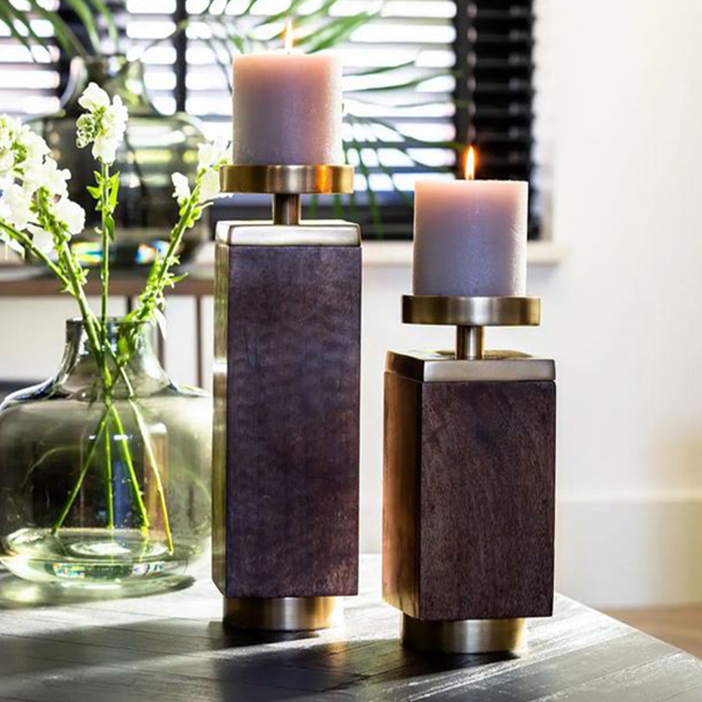 Kerzenständer BURATA von Light & Living Kerzenhalter 12x12x38 cm Braun/Bronze Kerzenständer BURATA von Light & Living Kerzenhalter 12x12x28 cm Braun/Bronze