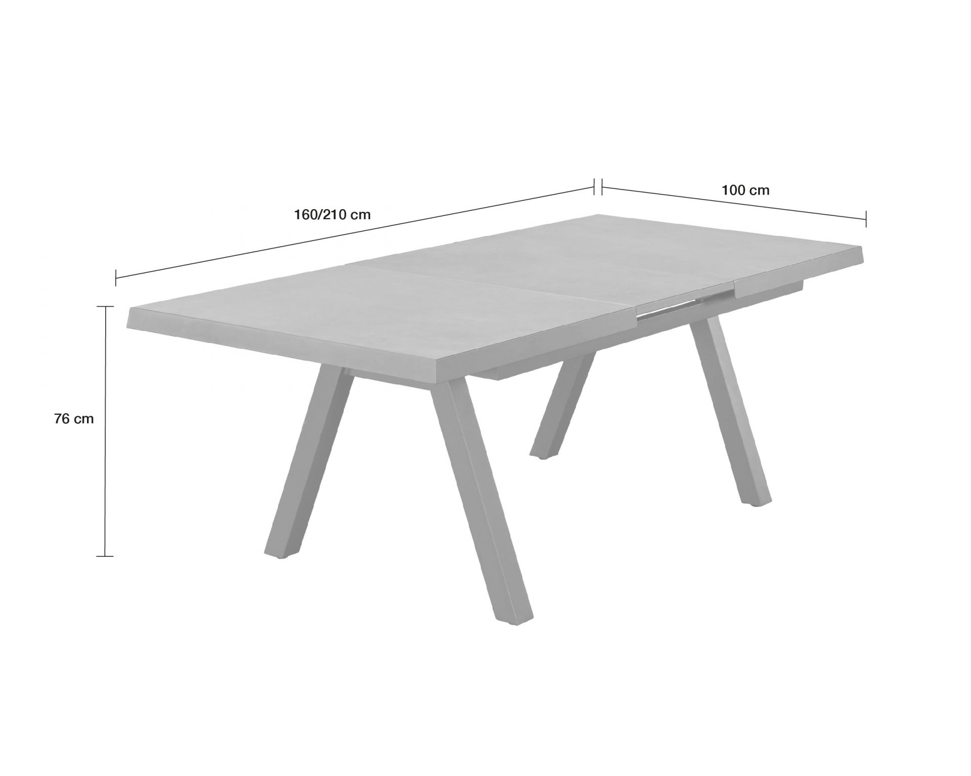 Ausziehtisch Gartentisch Kalifornien Esstisch Keramik 160/210x100x75cm Ausziehtisch Gartentisch Kalifornien Esstisch Keramik 160/210x100x75cm