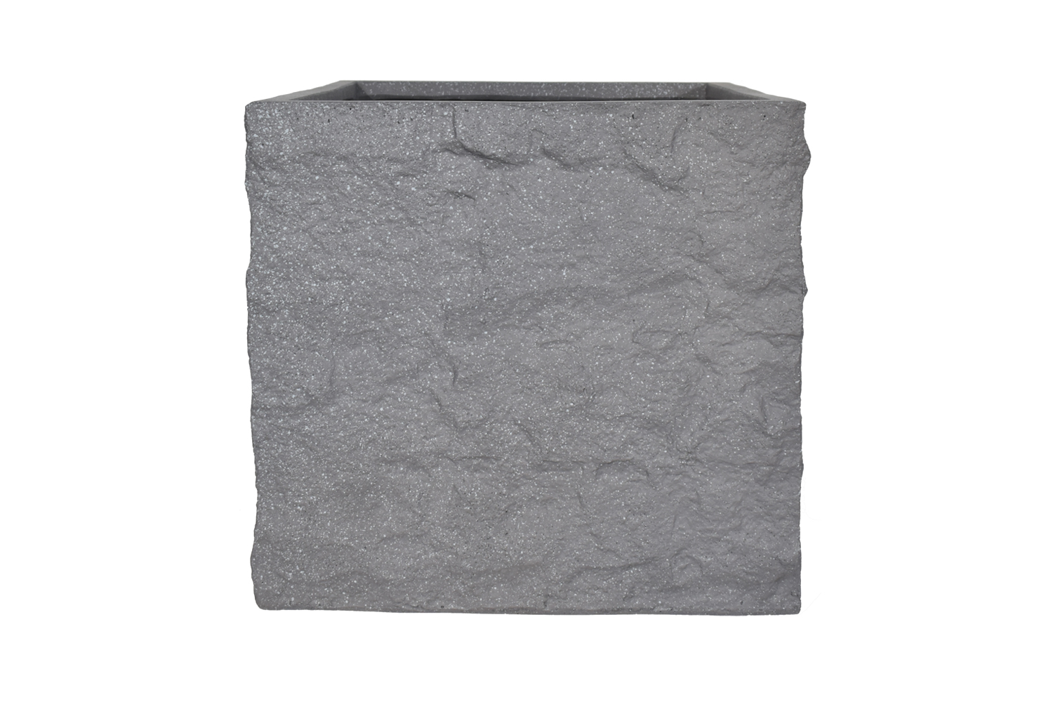Pflanzgefäß The Rock Pflanzkasten Blumenkasten 45x42 cm Grau-Gepunktet