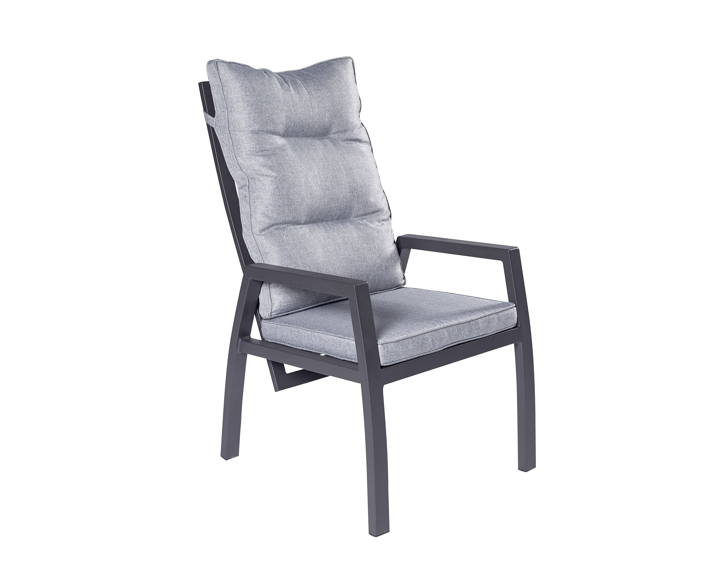 Dining Positionsstuhl Burundi Verstellsessel Gartenstuhl Esstischstuhl anthrazit