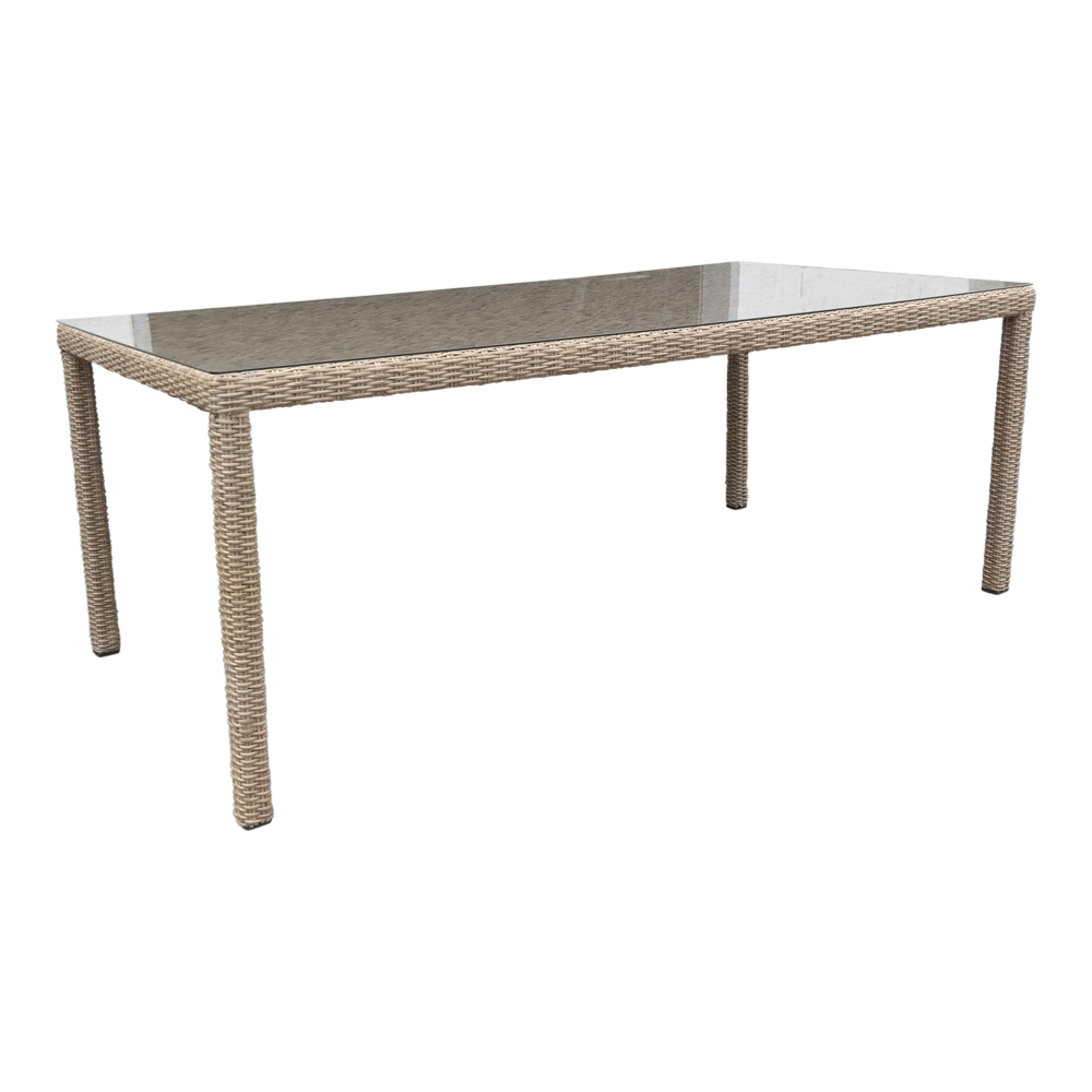 Polyrattan Gartenmöbel Gartentisch Esstisch 6 Personen 180 cm coffee Polyrattan Gartenmöbel Gartentisch Esstisch 6 Personen 180 cm coffee