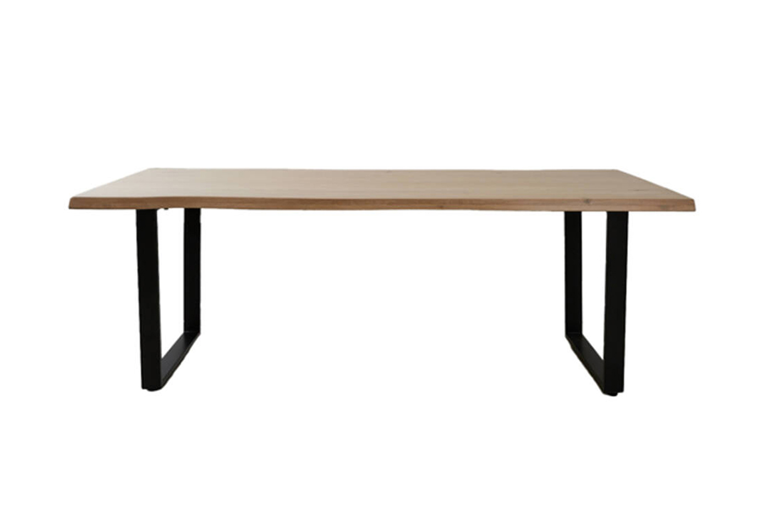 Esstisch LEXIE von Light & Living Eichenholz naturell-schwarz U-Gestell 220 cm