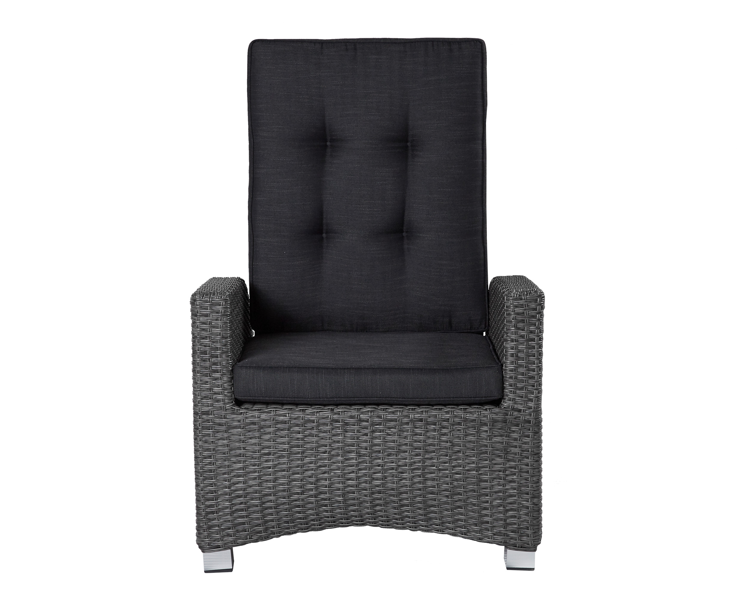 Living Verstellsessel Kansas Gartensessel Liegesessel Loungesessel grau-mix