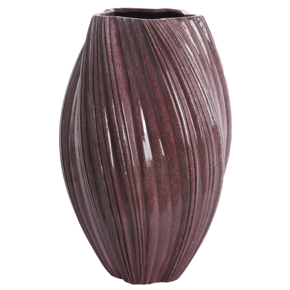 Bodenvase Vase YATUNG von Light & Living Dekovase Ø52x81 cm Aubergine Glänzend Bodenvase Vase YATUNG von Light & Living Dekovase Ø52x81 cm Aubergine Glänzend