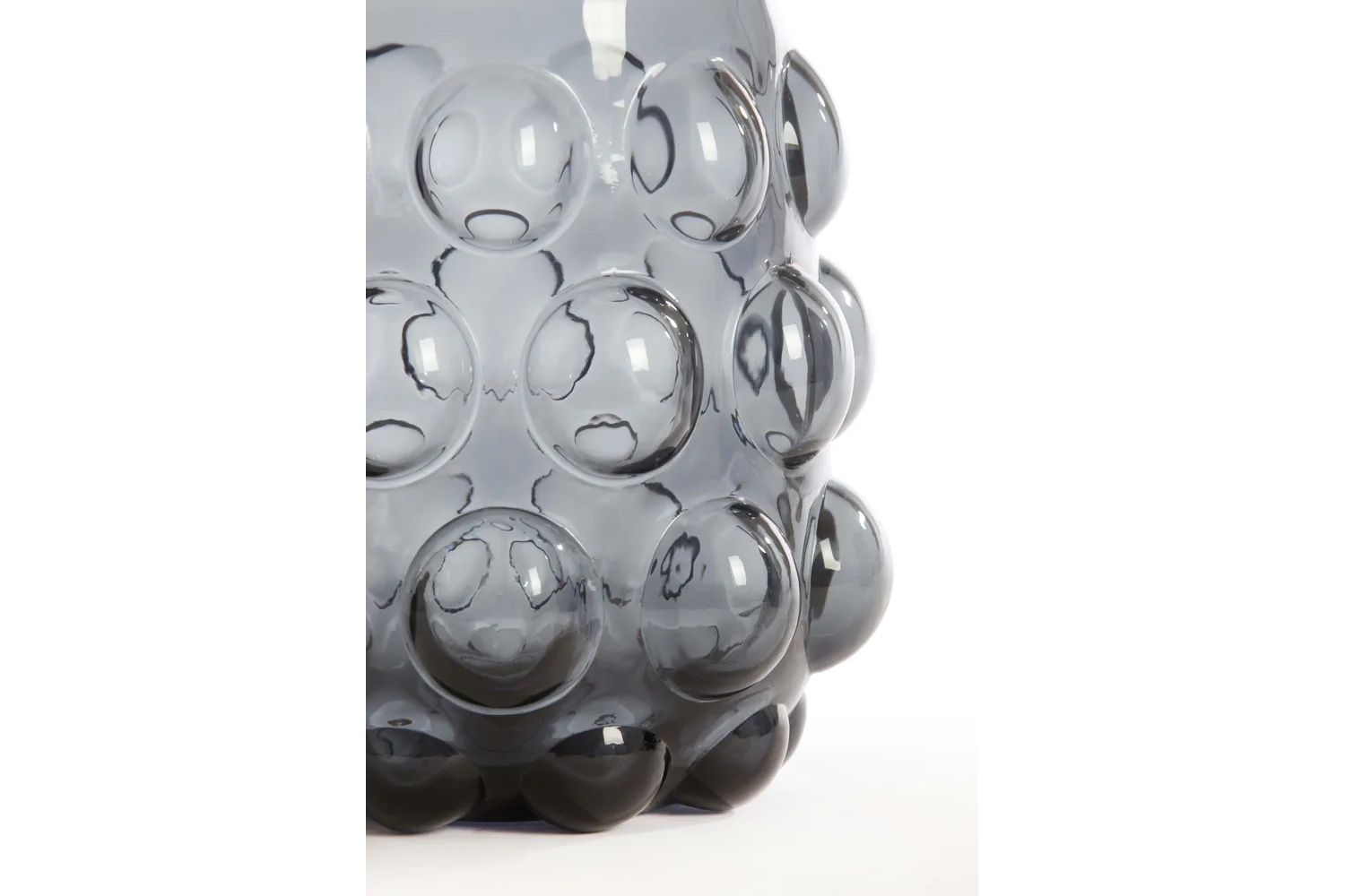 Dekovase Vase HAROA von Light & Living Blumenvase Ø24x30 cm Glas Rauchgrau