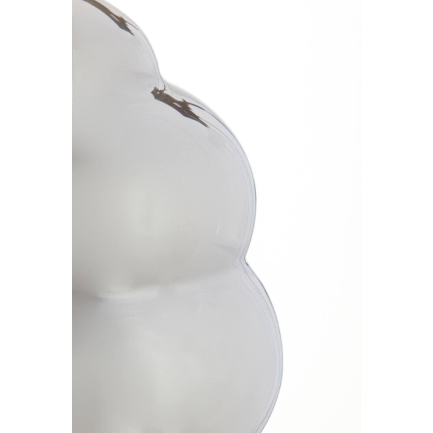 Tischleuchte MISTY von Light & Living Ø30x46 cm Lampe Rauchglas-schwarz