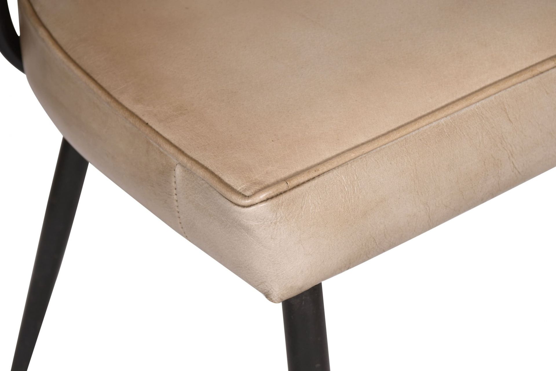 Esszimmerstuhl Mombasa Leder Taupe Industrial Lederstuhl Stuhl