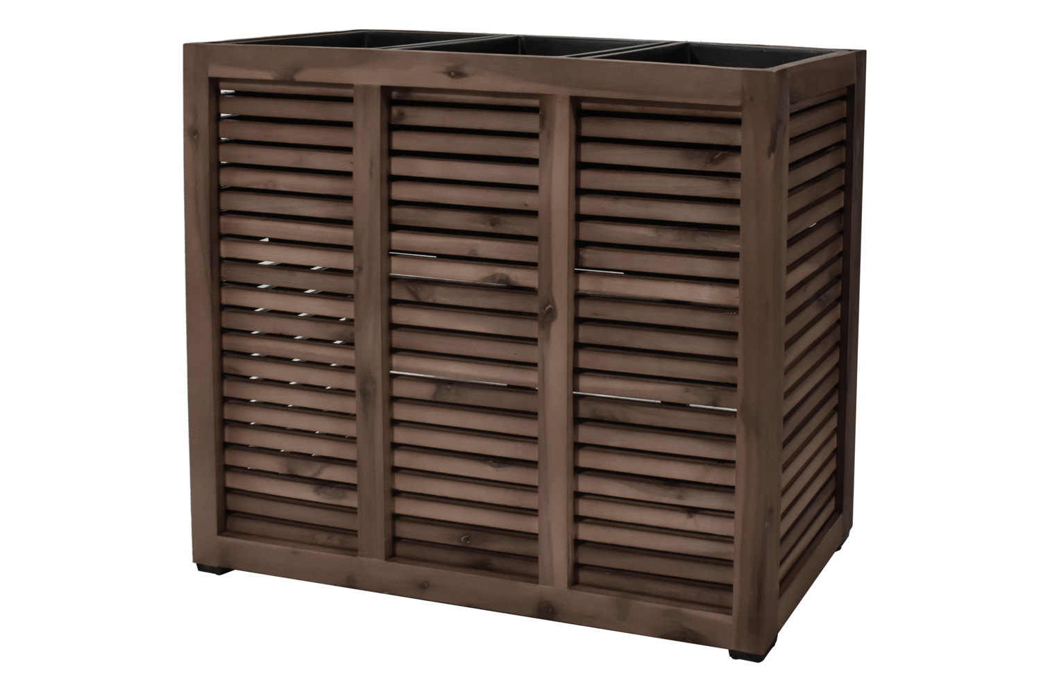 Pflanzgefäß Colorado 3 Pflanzkasten Blumenkasten mit Streben Akazienholz 79x28x62 cm Pflanzgefäß Colorado 3 Pflanzkasten Blumenkasten mit Streben Akazienholz 79x28x62 cm