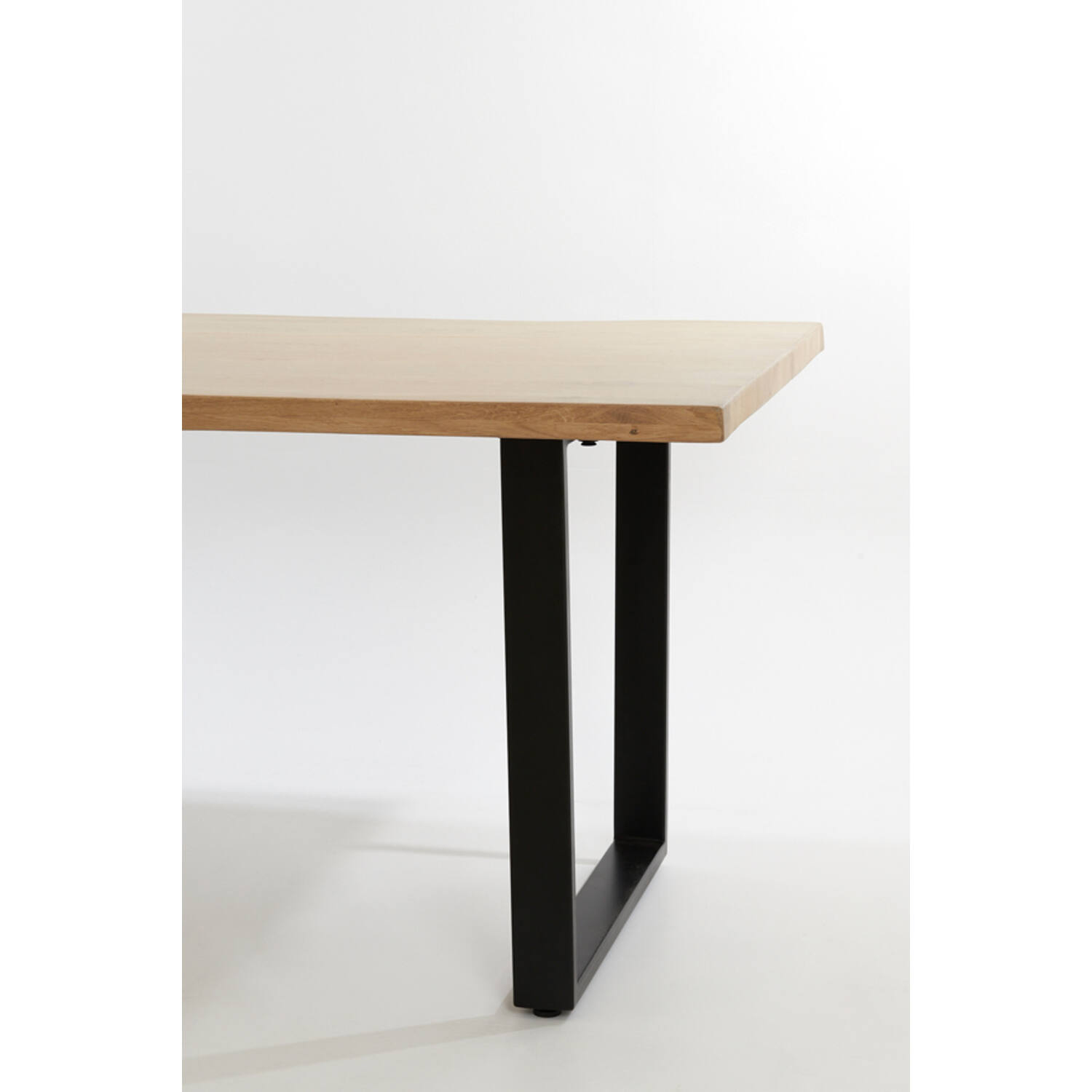Esstisch LEXIE von Light & Living Eichenholz naturell-schwarz U-Gestell 220 cm