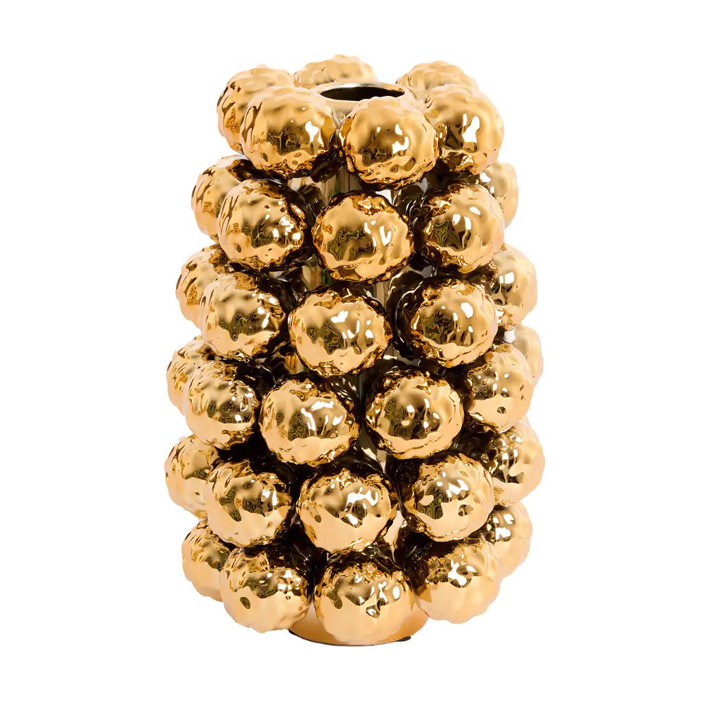 Dekovase Vase BUTANG von Light & Living Blumenvase Ø18,5x28 cm Keramik Gold