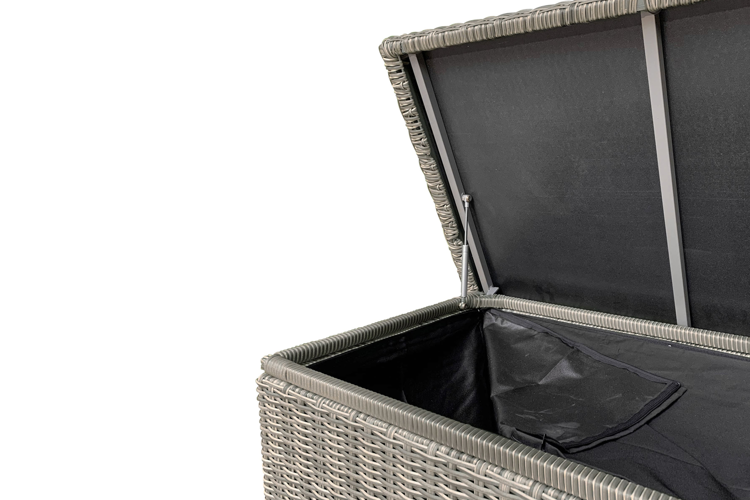 Aufbewahrungsbox Dover Kissenbox Gartentruhe 152x68 cm Grau-Mix Aufbewahrungsbox Dover Kissenbox Gartentruhe 152x68 cm Grau-Mix